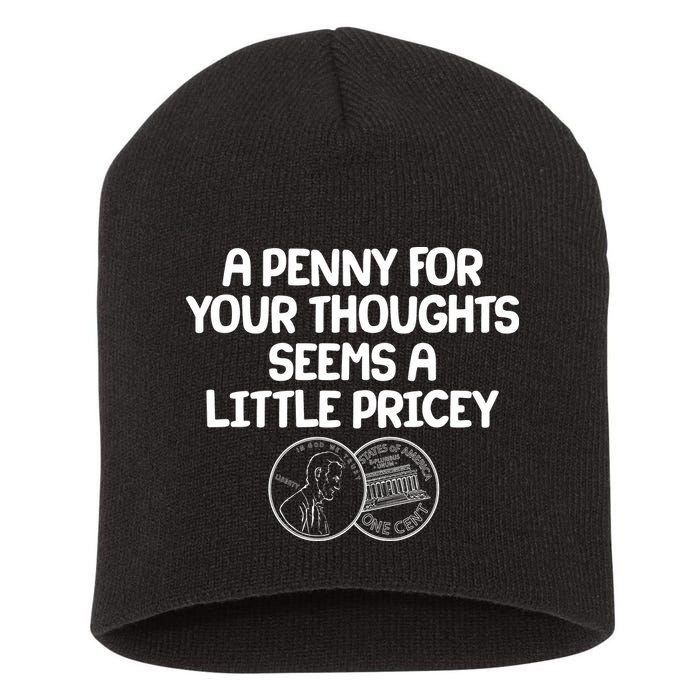 A Penny For Your Thoughts Seems A Little Pricey Short Acrylic Beanie