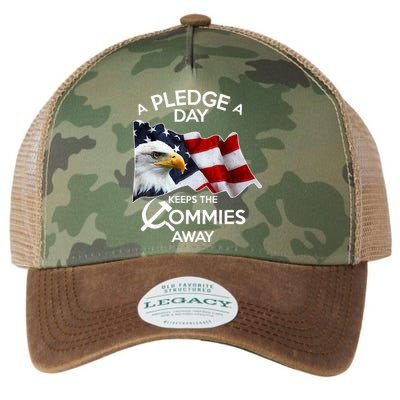 A Pledge A Dat Keeps The s Commies Away Legacy Tie Dye Trucker Hat