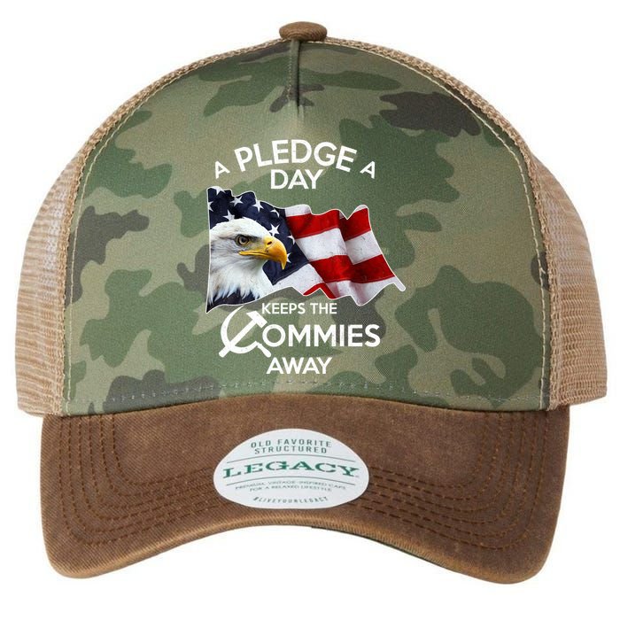 A Pledge A Dat Keeps The s Commies Away Legacy Tie Dye Trucker Hat