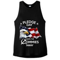 A Pledge A Dat Keeps The s Commies Away Ladies PosiCharge Tri-Blend Wicking Tank