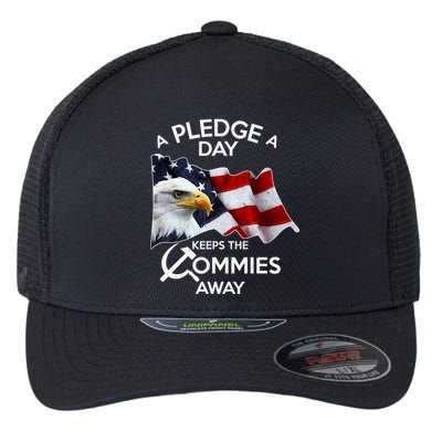A Pledge A Dat Keeps The s Commies Away Flexfit Unipanel Trucker Cap