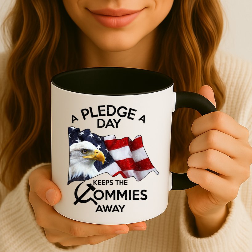 A Pledge A Dat Keeps The s Commies Away Mug