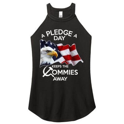 A Pledge A Dat Keeps The s Commies Away Women's Perfect Tri Rocker Tank