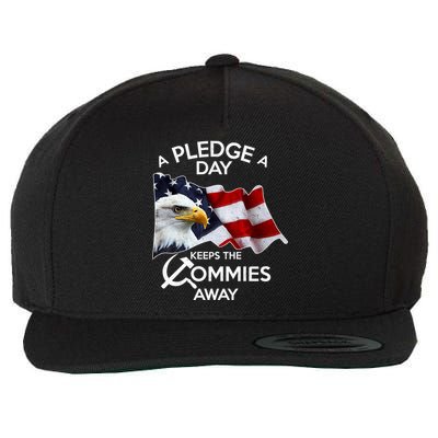 A Pledge A Dat Keeps The s Commies Away Wool Snapback Cap