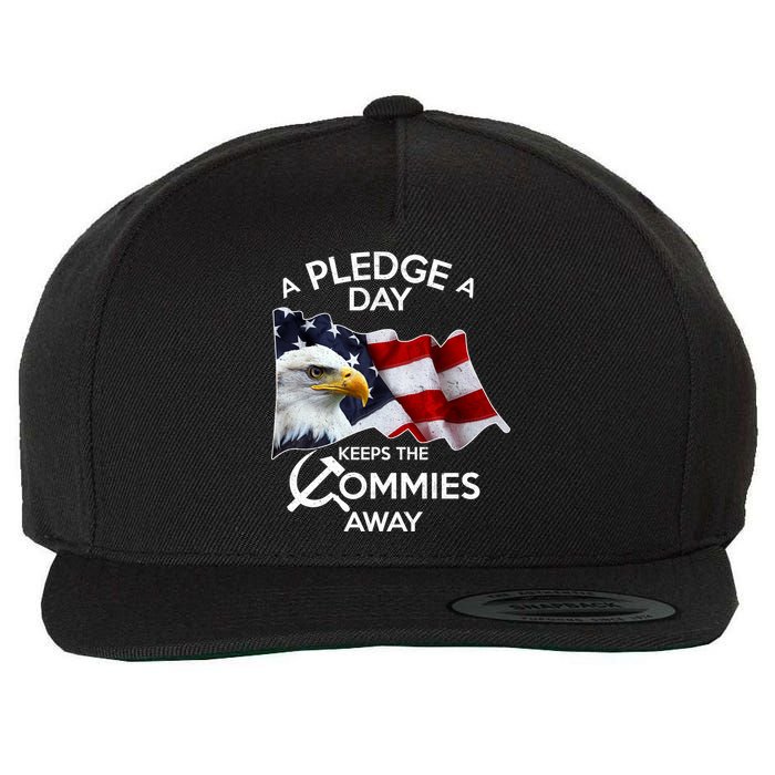 A Pledge A Dat Keeps The s Commies Away Wool Snapback Cap