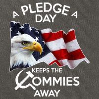A Pledge A Dat Keeps The s Commies Away Cotton Canvas Backpack