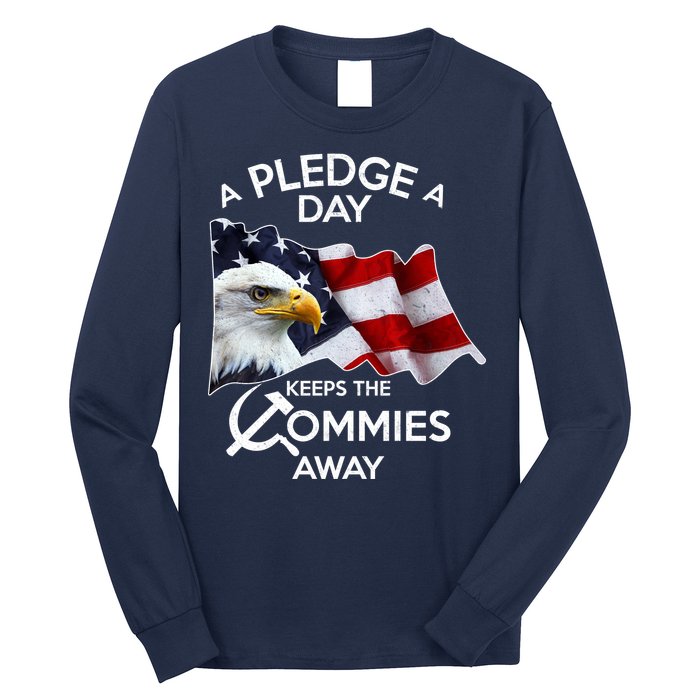 A Pledge A Dat Keeps The s Commies Away Long Sleeve Shirt