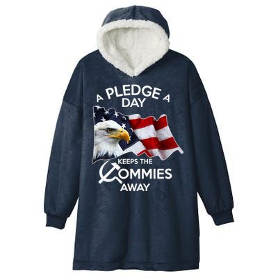 A Pledge A Dat Keeps The s Commies Away Hooded Wearable Blanket