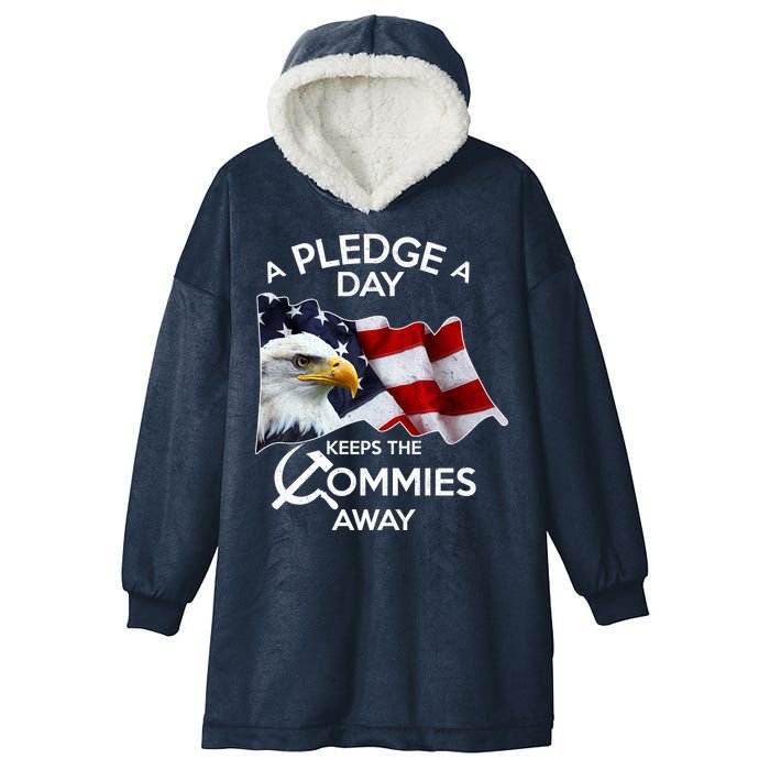 A Pledge A Dat Keeps The s Commies Away Hooded Wearable Blanket