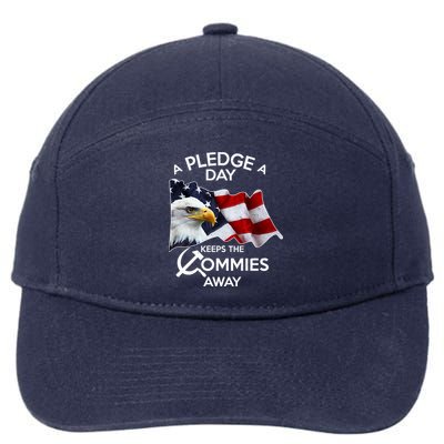 A Pledge A Dat Keeps The s Commies Away 7-Panel Snapback Hat