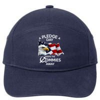 A Pledge A Dat Keeps The s Commies Away 7-Panel Snapback Hat
