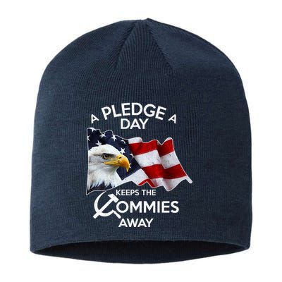 A Pledge A Dat Keeps The s Commies Away Sustainable Beanie