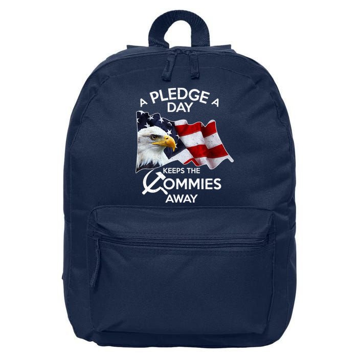 A Pledge A Dat Keeps The s Commies Away 16 in Basic Backpack