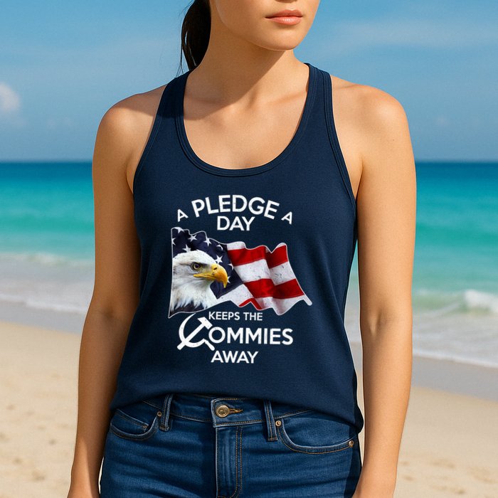 A Pledge A Dat Keeps The s Commies Away Womens Tank Top