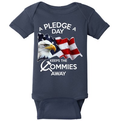 A Pledge A Dat Keeps The s Commies Away Baby Bodysuit