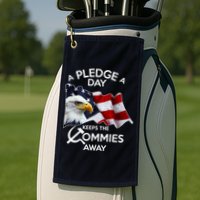 A Pledge A Dat Keeps The s Commies Away Golf Towel