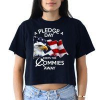 A Pledge A Dat Keeps The s Commies Away Crop Top