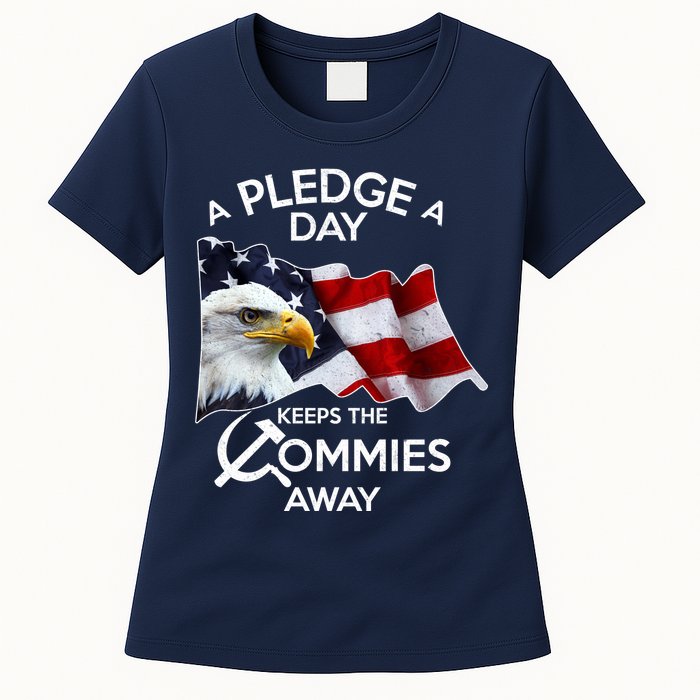 A Pledge A Dat Keeps The s Commies Away Womens T-Shirt