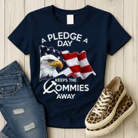 A Pledge A Dat Keeps The s Commies Away Womens T-Shirt