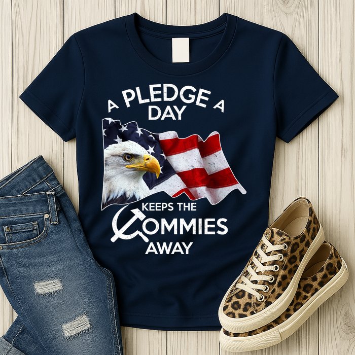A Pledge A Dat Keeps The s Commies Away Womens T-Shirt