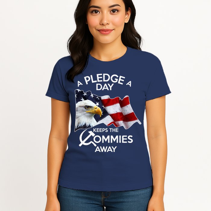 A Pledge A Dat Keeps The s Commies Away Womens T-Shirt