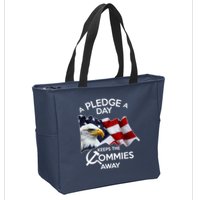 A Pledge A Dat Keeps The s Commies Away Zip Tote Bag