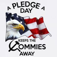 A Pledge A Dat Keeps The s Commies Away Garment-Dyed Sweatshirt