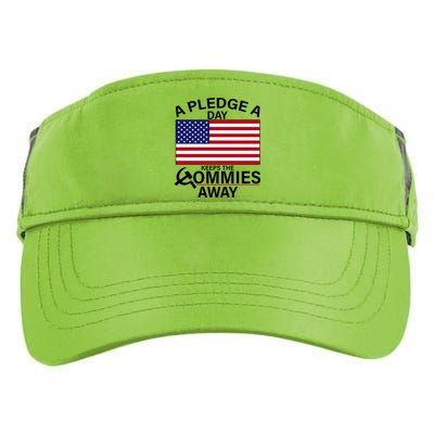 A Pledge A Day Keeps The Commies Away Adult Drive Performance Visor