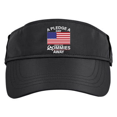 A Pledge A Day Keeps The Commies Away Adult Drive Performance Visor