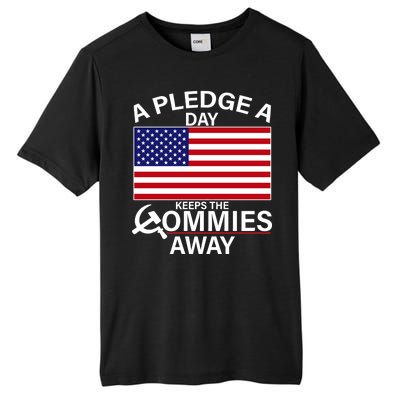 A Pledge A Day Keeps The Commies Away Tall Fusion ChromaSoft Performance T-Shirt