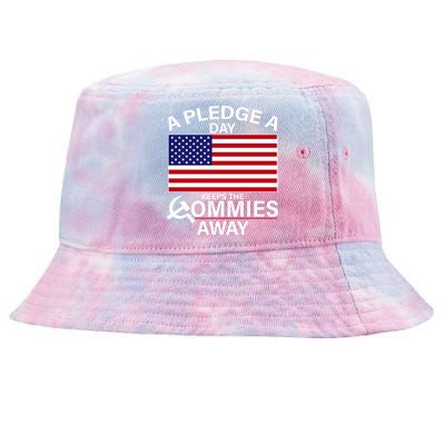 A Pledge A Day Keeps The Commies Away Tie-Dyed Bucket Hat