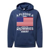 A Pledge A Day Keeps The Commies Away Performance Fleece Hoodie