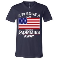 A Pledge A Day Keeps The Commies Away V-Neck T-Shirt