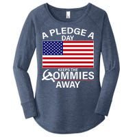 A Pledge A Day Keeps The Commies Away Women's Perfect Tri Tunic Long Sleeve Shirt