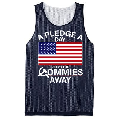 A Pledge A Day Keeps The Commies Away Mesh Reversible Basketball Jersey Tank