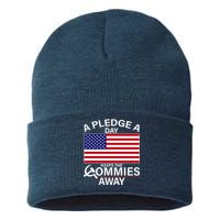 A Pledge A Day Keeps The Commies Away Sustainable Knit Beanie