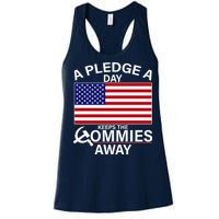 A Pledge A Day Keeps The Commies Away Women's Racerback Tank