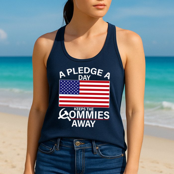 A Pledge A Day Keeps The Commies Away Womens Tank Top