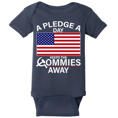 A Pledge A Day Keeps The Commies Away Baby Bodysuit