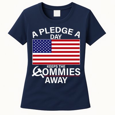 A Pledge A Day Keeps The Commies Away Womens T-Shirt