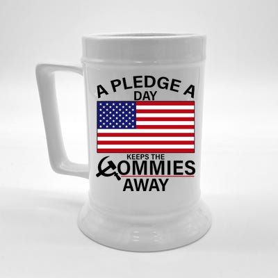 A Pledge A Day Keeps The Commies Away Beer Stein