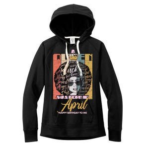 A Queen Was Born In April Women's Fleece Hoodie