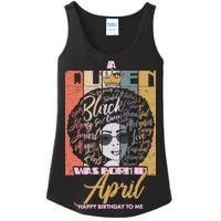 A Queen Was Born In April Ladies Essential Tank