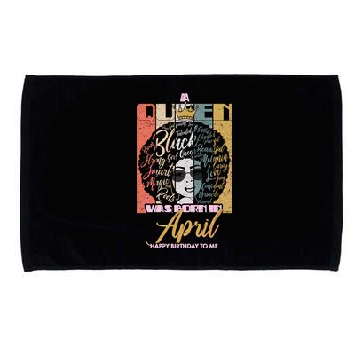 A Queen Was Born In April Microfiber Hand Towel