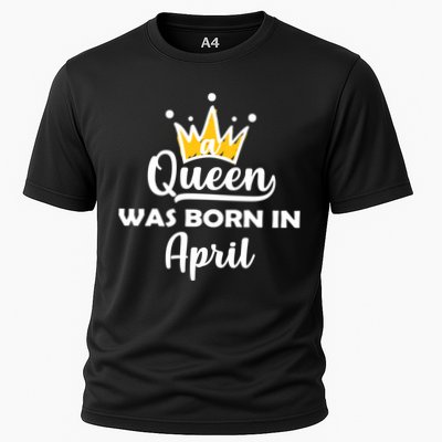 A Queen Was Born In April Birthday Performance Shirt