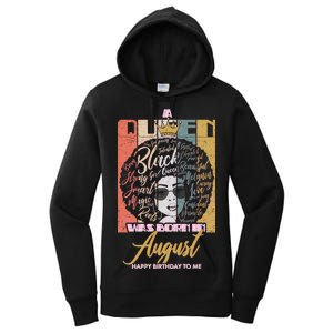 A Queen Was Born In August Women's Pullover Hoodie