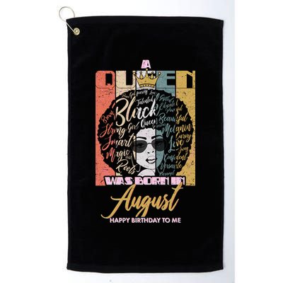 A Queen Was Born In August Golf Towel