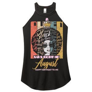 A Queen Was Born In August Women's Perfect Tri Rocker Tank