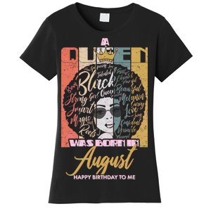 A Queen Was Born In August Women's T-Shirt