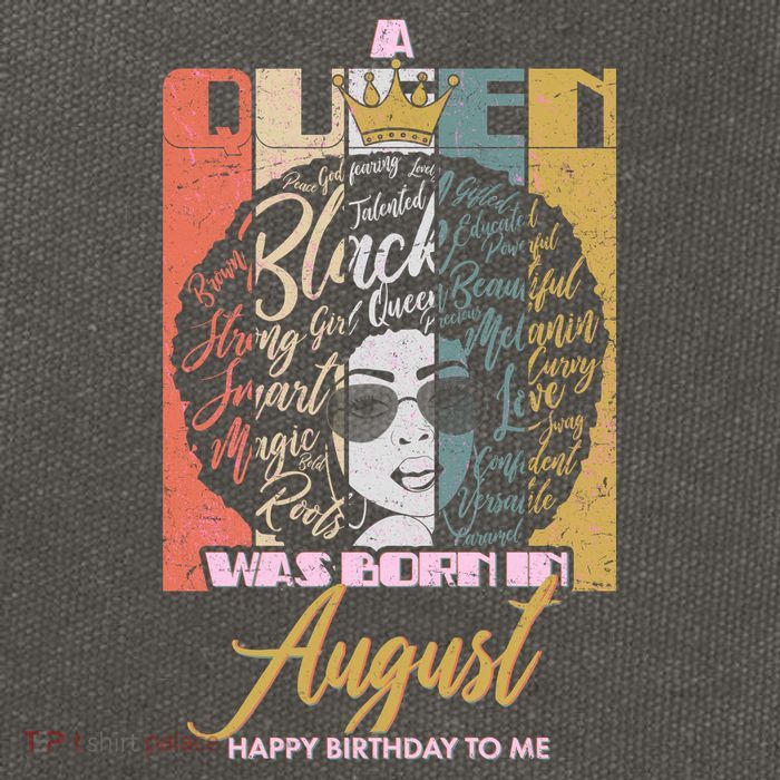 A Queen Was Born In August Cotton Canvas Backpack